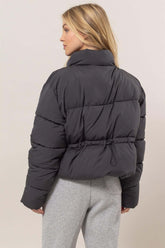Black Quilted Puffer Jacket - Comfort & Style, Jackets, $ 63.00, A Moment Of Now™